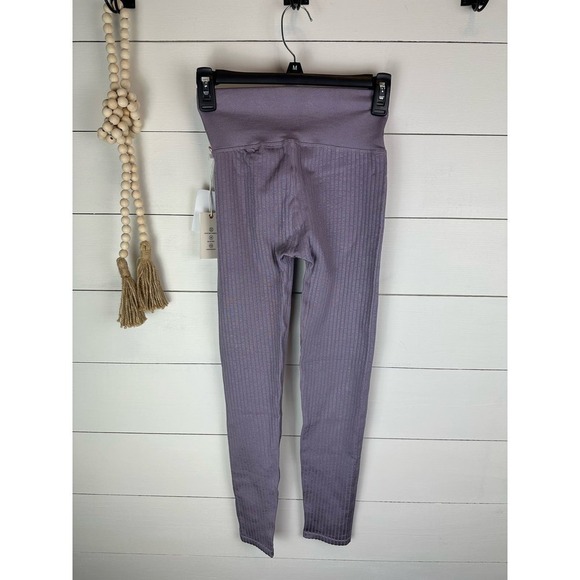 NWT Good American WIDE RIB SHINE CLEAN SEAMLESS LEGGINGS XS/S - Picture 6 of 7